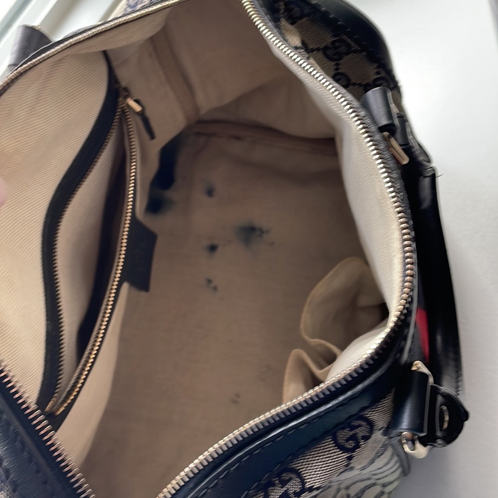 Gucci top handle bag - navy blue - Picture 3 of 3